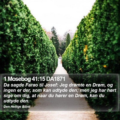 1 Mosebog 41:15 DA1871 Bible Verse Image