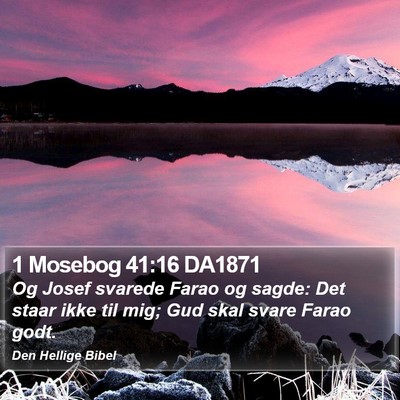 1 Mosebog 41:16 DA1871 Bible Verse Image