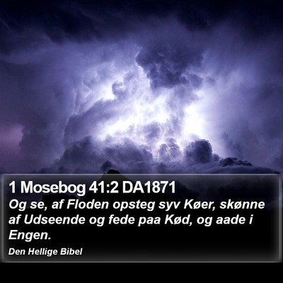 1 Mosebog 41:2 DA1871 Bible Verse Image