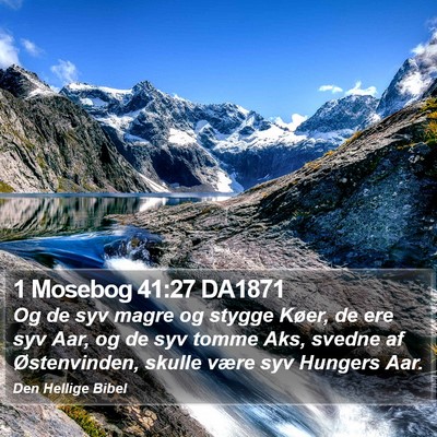 1 Mosebog 41:27 DA1871 Bible Verse Image