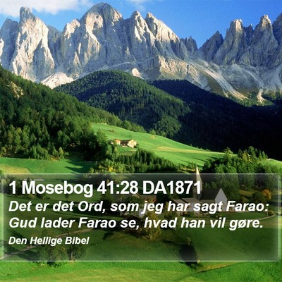 1 Mosebog 41:28 DA1871 Bible Verse Image