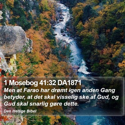 1 Mosebog 41:32 DA1871 Bible Verse Image