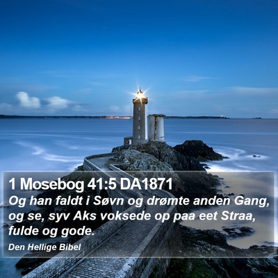 1 Mosebog 41:5 DA1871 Bible Verse Image
