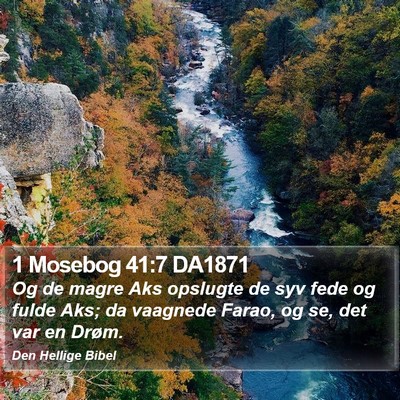 1 Mosebog 41:7 DA1871 Bible Verse Image