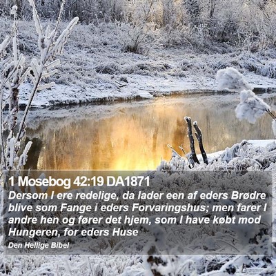 1 Mosebog 42:19 DA1871 Bible Verse Image