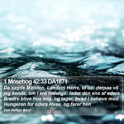 1 Mosebog 42:33 DA1871 Bible Verse Image