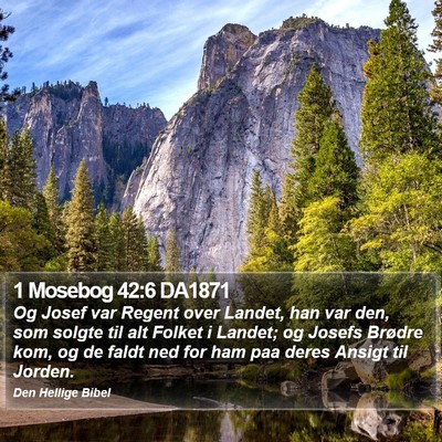 1 Mosebog 42:6 DA1871 Bible Verse Image