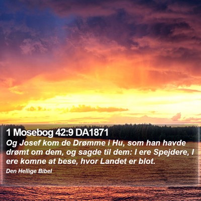 1 Mosebog 42:9 DA1871 Bible Verse Image