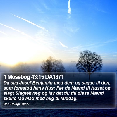 1 Mosebog 43:15 DA1871 Bible Verse Image
