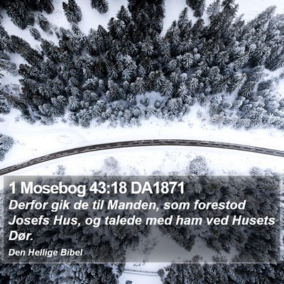 1 Mosebog 43:18 DA1871 Bible Verse Image
