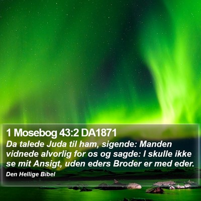 1 Mosebog 43:2 DA1871 Bible Verse Image