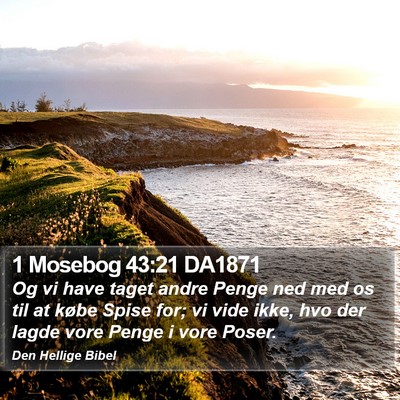 1 Mosebog 43:21 DA1871 Bible Verse Image