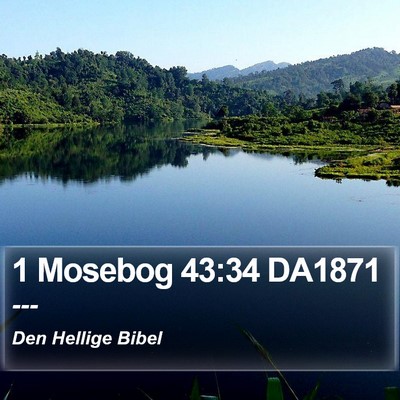 1 Mosebog 43:34 DA1871 Bible Verse Image