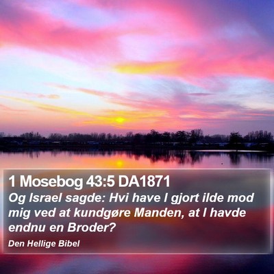 1 Mosebog 43:5 DA1871 Bible Verse Image
