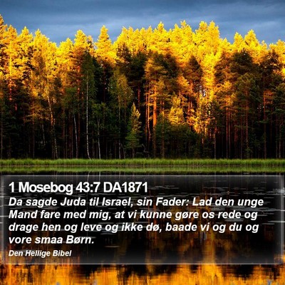 1 Mosebog 43:7 DA1871 Bible Verse Image