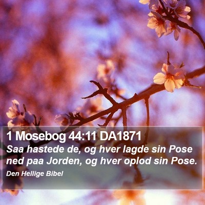 1 Mosebog 44:11 DA1871 Bible Verse Image