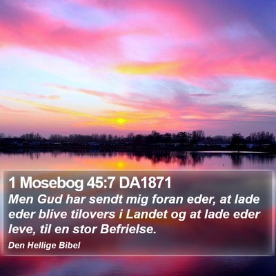 1 Mosebog 45:7 DA1871 Bible Verse Image
