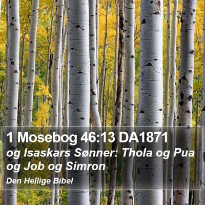 1 Mosebog 46:13 DA1871 Bible Verse Image