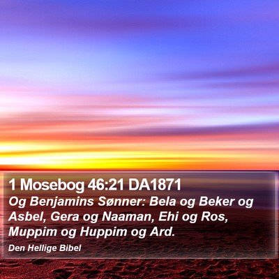 1 Mosebog 46:21 DA1871 Bible Verse Image
