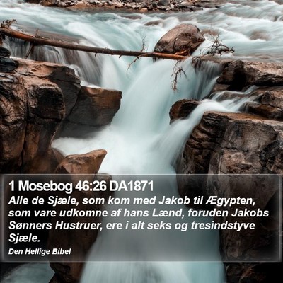 1 Mosebog 46:26 DA1871 Bible Verse Image