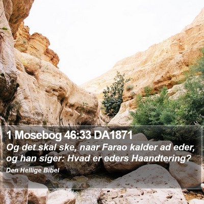 1 Mosebog 46:33 DA1871 Bible Verse Image