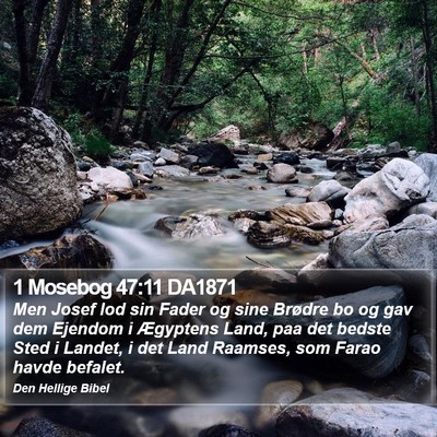 1 Mosebog 47:11 DA1871 Bible Verse Image