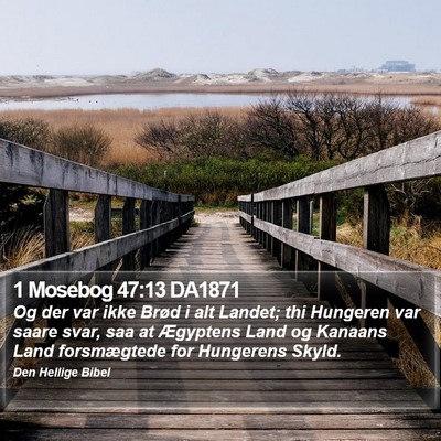1 Mosebog 47:13 DA1871 Bible Verse Image
