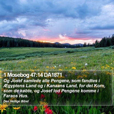 1 Mosebog 47:14 DA1871 Bible Verse Image
