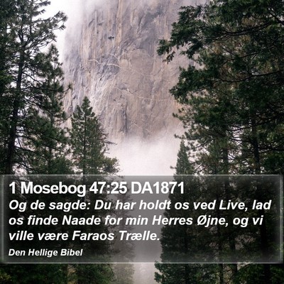 1 Mosebog 47:25 DA1871 Bible Verse Image