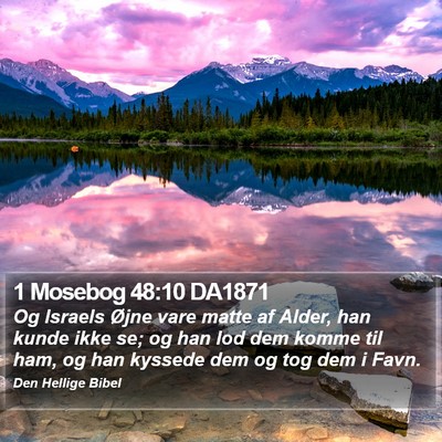 1 Mosebog 48:10 DA1871 Bible Verse Image