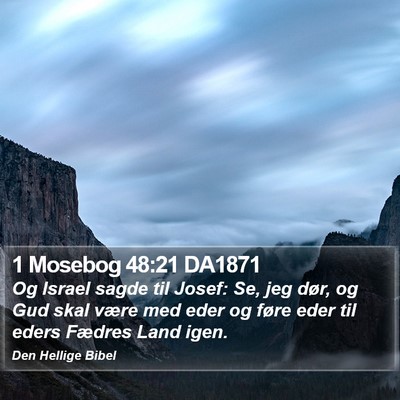 1 Mosebog 48:21 DA1871 Bible Verse Image