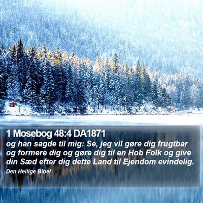 1 Mosebog 48:4 DA1871 Bible Verse Image