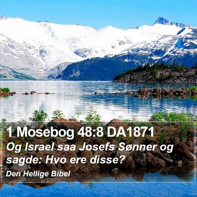 1 Mosebog 48:8 DA1871 Bible Verse Image
