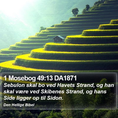 1 Mosebog 49:13 DA1871 Bible Verse Image