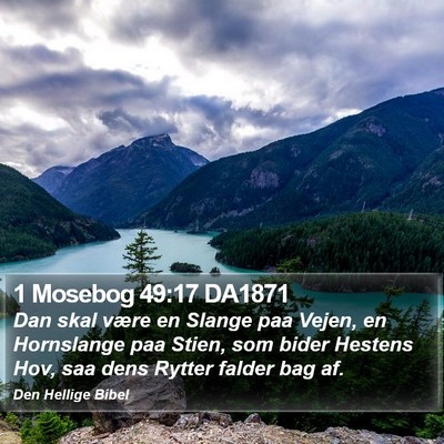 1 Mosebog 49:17 DA1871 Bible Verse Image