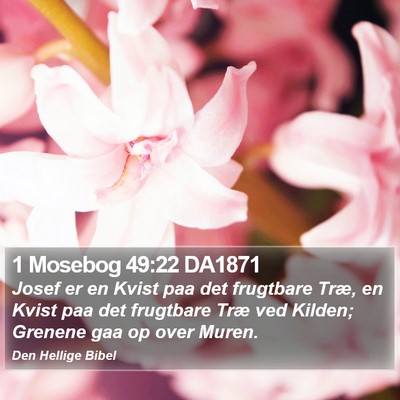 1 Mosebog 49:22 DA1871 Bible Verse Image