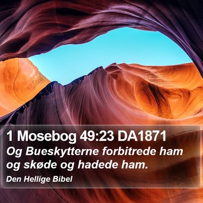 1 Mosebog 49:23 DA1871 Bible Verse Image