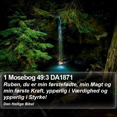 1 Mosebog 49:3 DA1871 Bible Verse Image