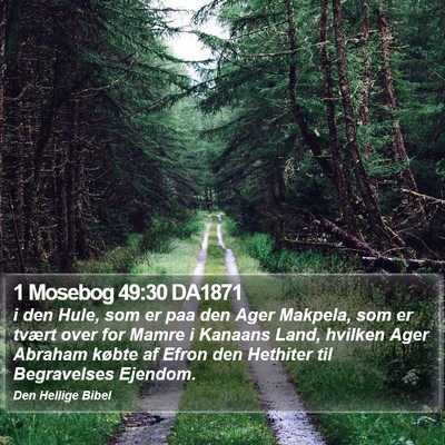 1 Mosebog 49:30 DA1871 Bible Verse Image