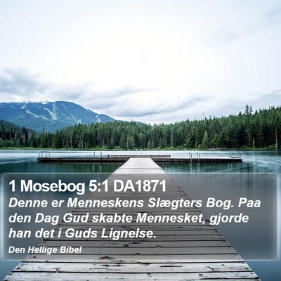 1 Mosebog 5:1 DA1871 Bible Verse Image