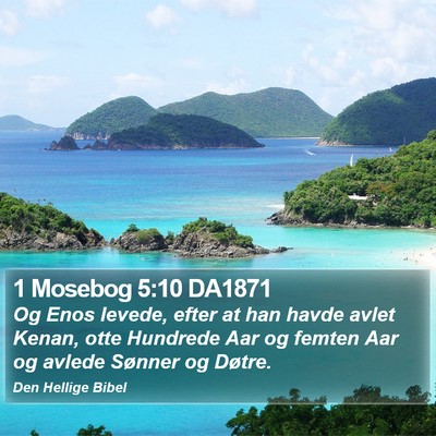 1 Mosebog 5:10 DA1871 Bible Verse Image