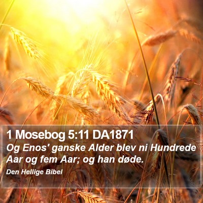 1 Mosebog 5:11 DA1871 Bible Verse Image