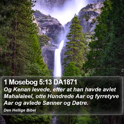 1 Mosebog 5:13 DA1871 Bible Verse Image