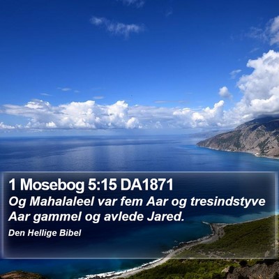 1 Mosebog 5:15 DA1871 Bible Verse Image