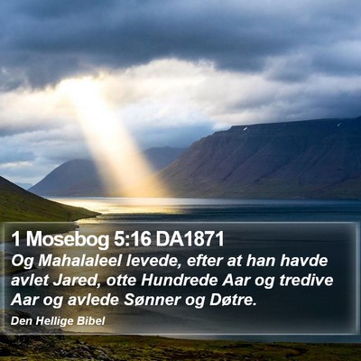 1 Mosebog 5:16 DA1871 Bible Verse Image