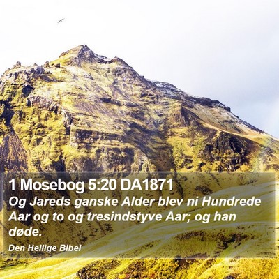 1 Mosebog 5:20 DA1871 Bible Verse Image