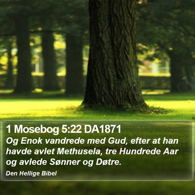 1 Mosebog 5:22 DA1871 Bible Verse Image