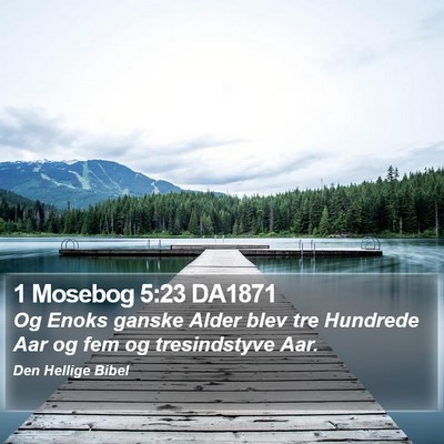 1 Mosebog 5:23 DA1871 Bible Verse Image