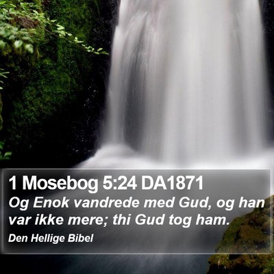 1 Mosebog 5:24 DA1871 Bible Verse Image