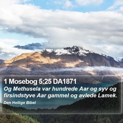 1 Mosebog 5:25 DA1871 Bible Verse Image